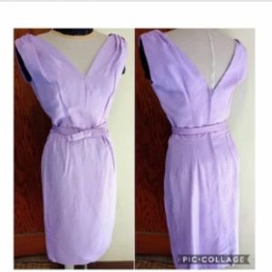 Vintage 1950s purple wiggle dress